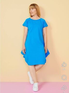 Papu Stories Designs Finnish Organic Cotton Kanto Short Sleeve Sky Blue Medium